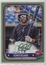 2024 Onyx Vintage Auto Green Bordered 16/50 Keiner Delgado #VAKEDE Auto 0j81