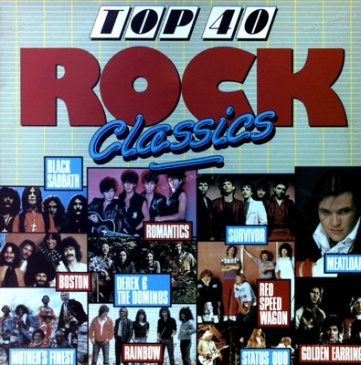 Various - Top 40 Rock Classics LP (VG) .