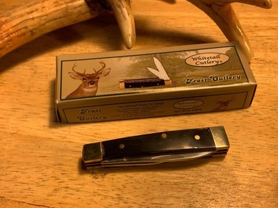 Frost White Tail Baby Doc Buffalo Horn Doctor's 2 1/2'' Pocket Knife FWT974CBH