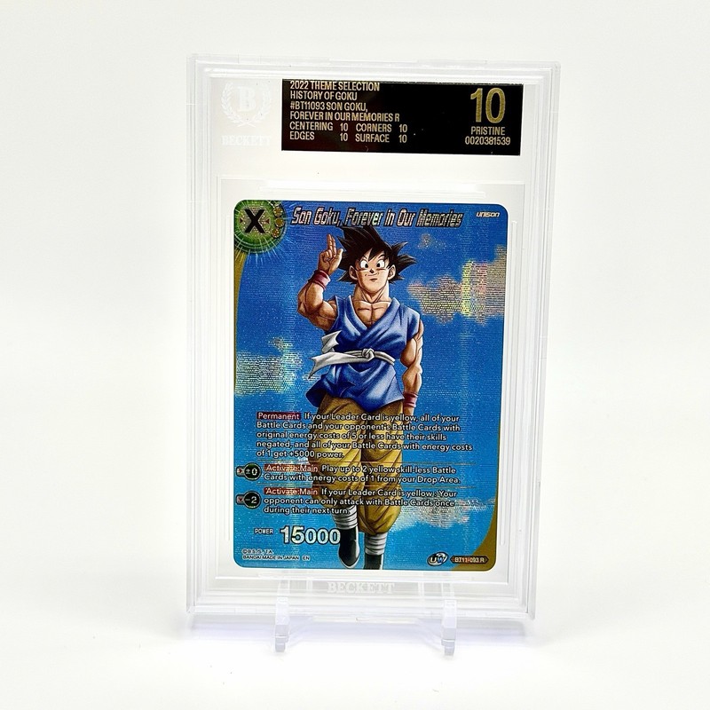 POP 5! Son Goku, Forever In Our Memories BT11-093 BGS 10 BLACK LABEL