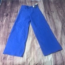 NWT Universal Thread Women's High-Rise Sailor Wide Leg Ankle Jeans Blue Size 6