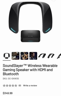 Panasonic SoundSlayer Wireless Gaming Wearable Audio System 3D