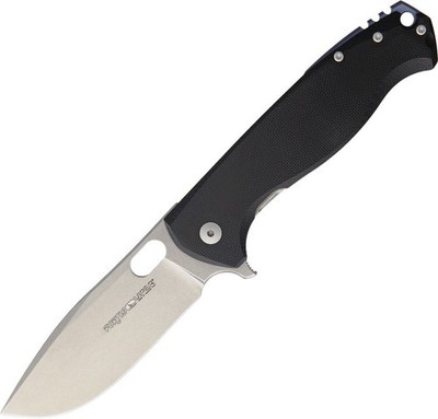 Viper Fortis Stonewash M390 Folding Knife Black Framelock