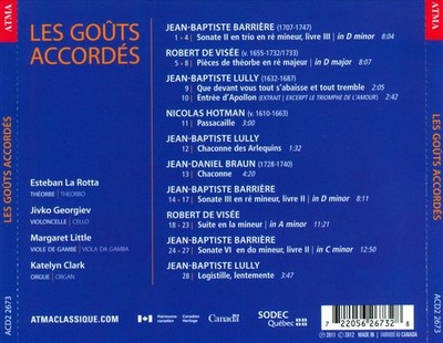 LES GO TS ACCORD S: ROBERT DE VIS E, JEAN-BAPTISTE BARRIŠRE NEW CD