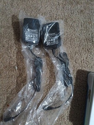 2x Polycom PSA15A-480P 48V 0.31A AC/DC Power Supply Adapter NEW 1465-43853-001