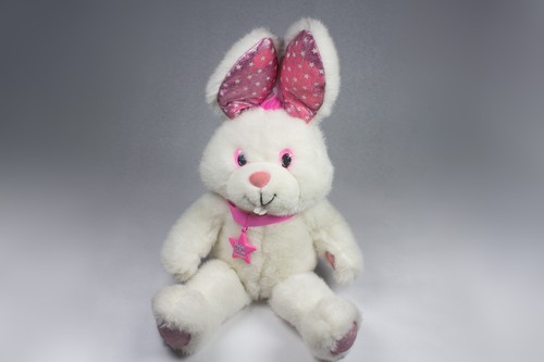 Applause Magic Glow Friends Plush Rabbit Bunny 1992 Vintage Glow in the Dark