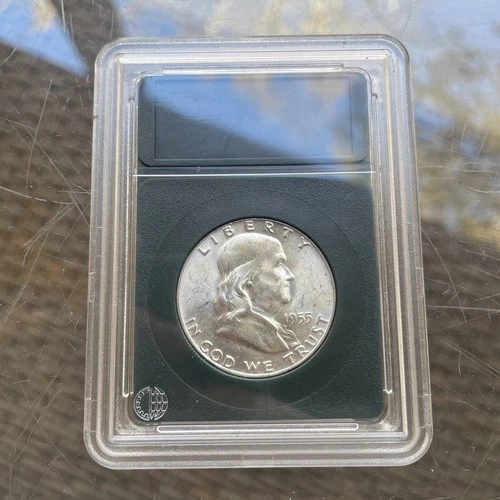 1955 50C Franklin Silver Half Dollar GEM BU