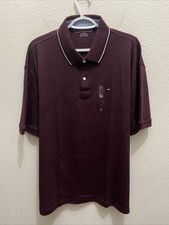 NEW 2XL Tommy Hilfiger Men's Polo Shirt Dark Red Short Sleeve Collared NWT 69.50