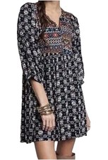 Umgee Women Size S Southwestern Aztec Print  Dress Boho Fall Lightweight