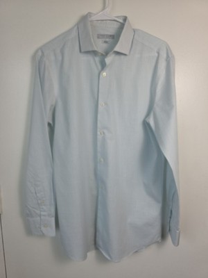 Perry Ellis Portfolio  Very Slim Fit Men's Print Long Sleeve Shirt Large 15 1/2