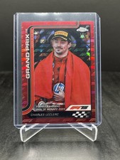 2025 Topps Chrome Logofractor Formula 1 F1 Charles Leclerc Red 1/5 #129 Bookend