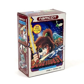 Famicom Juvei Quest Comes with box and accessories Damaged Operation confirmed