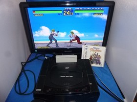 Sega Saturn system console Virtua Fighter in box bundle Nights Play Import READ