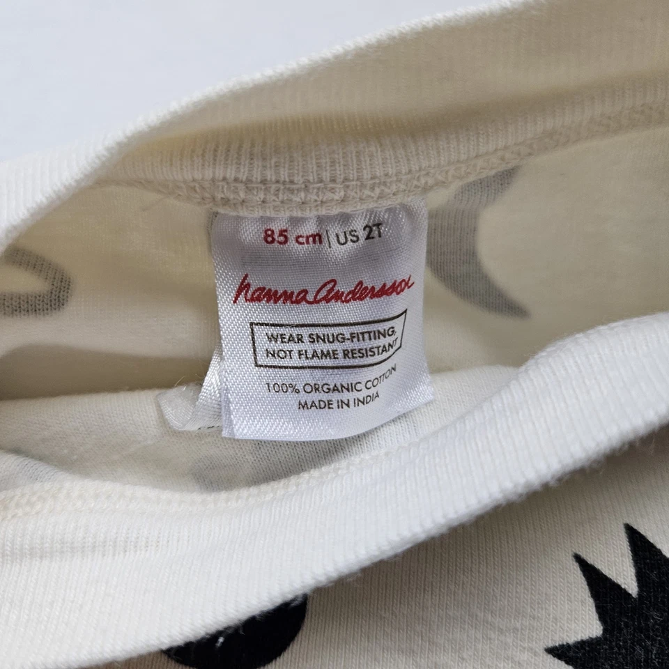 Conjunto de Pijama Hanna Andersson Luna y Estrellas Talla 2T Usado en Excelente Condición 100% Algodón Orgánico Foto 4 de 4