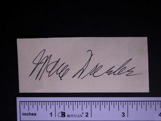 Academy Award Winner MARIE DRESSLER (1868 1934) (MIN & BILL) AUTOGRAPH PAPER