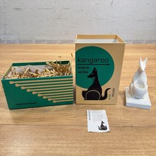 Jonathan Adler White Porcelain Kangaroo Animal Match Strike Holder NEW