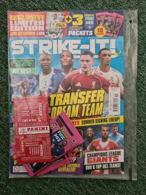 Strike it magazine 151 + 3x Adrenalyn packs + Ltd Edition Jude Bellingham Sealed