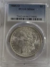 1885 O US Morgan Silver Dollar $1 PCGS MS64