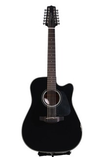Takamine GD30CE 12 12 string Acoustic electric Guitar Black finish chip