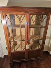 Vetrinetta Vetrina Mobile inglese intarsiata	 edoardiana 					