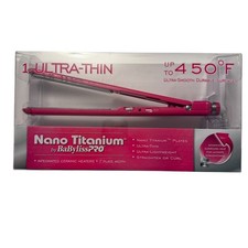 BaBylissPRO Nano Titanium 1" Ceramic 450 Ultra-Thin Flat Iron Limited Edition