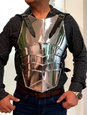 Medieval Roman Breastplate 18g Steel Armor Costume Plate for LARP & Halloween