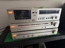 Hitachi Stereo System HT-20S Turntable D-E25 Tape FT-3500 Radio HA-2700 Amp Set
