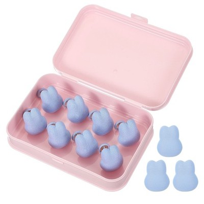 8 Pcs Duvet Cover Pins Clips to Hold Comforter Inside, Blue (Rabbit)