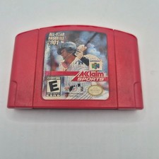 All-Star Baseball 2001 Nintendo 64 N64 Red Cart Tested Working Cartridge Only