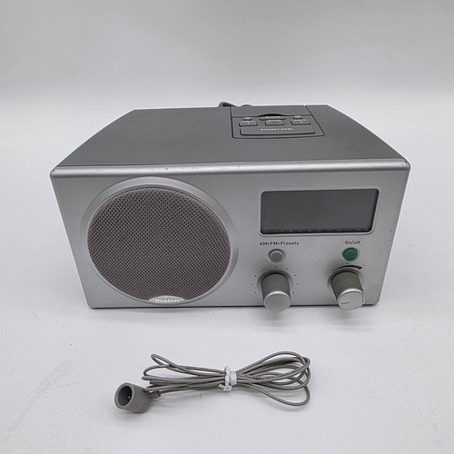 Boston Acoustics Recepter Radio HD AM FM Alarm Clock Radio w Cord ...