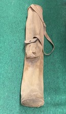 Vintage CANVAS CARRY GOLF BAG Stove Pipe with Shoulder Strap  Pocket