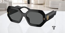 TORY BURCH TY7192U 170987 Black Dark Grey 55 mm Women's Sunglasses