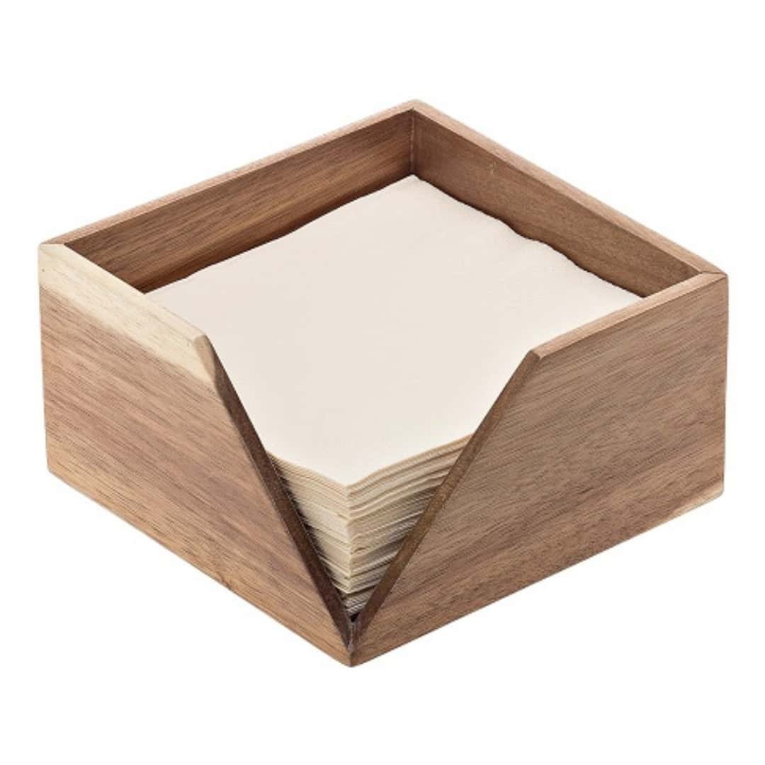 Napkin Holder 33X33 In Acacia Wood For Table And Buffet Leone - Restaurant