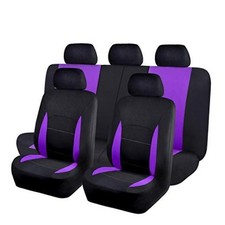 Car Seat Covers Front Seats Rear Bench Polyester car seat Protectors Purple