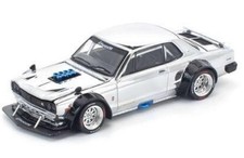 POPRACE 1/64 Skyline GT-R V8 Drift (Hakosuka) Silver Chrome (PR640330) SKYLINE