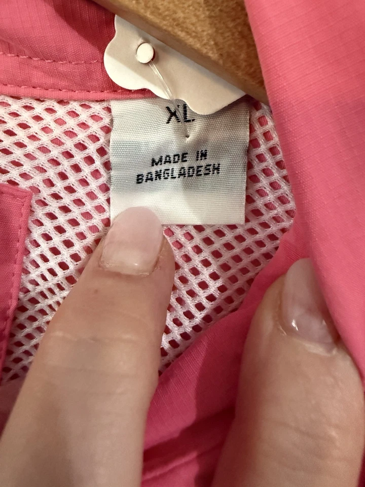 Camisa de pesca ventilada XL para mujer de World Wide Sportsman | Rosa manga larga Foto 4 de 4