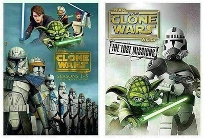 Star Wars: The Clone Wars   Complete Series Seasons 1-6 (24-Disc DVD Box Set)