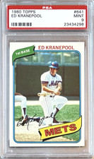 1980 TOPPS #641 ED KRANEPOOL PSA 9 MINT METS