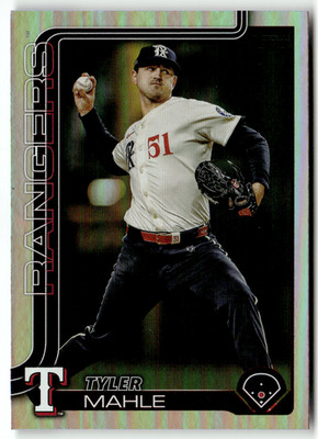 2025 Topps Update Series MLB No. US152 Tyler Mahle Rainbow Holofoil