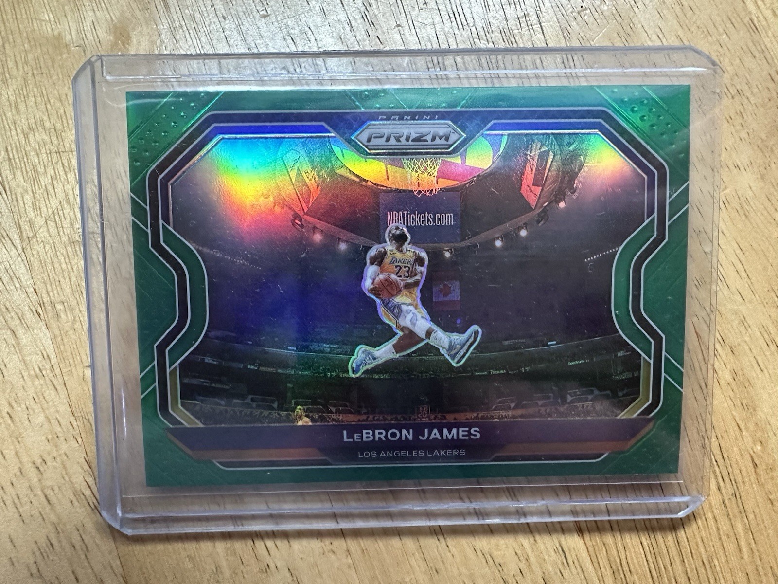 2020-21 Panini Prizm - LeBron James #1 Green Prizm Kobe Tribute