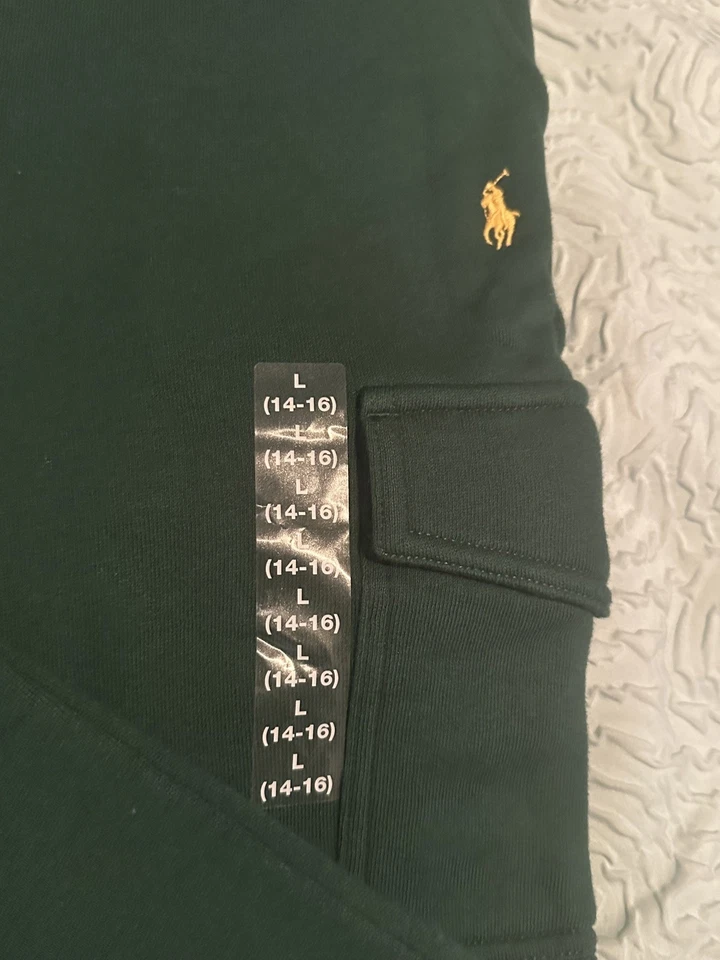 Traje Sudadera Polo Ralph Lauren Verde, Amarillo Logo Talla Juvenil L (14-16) Foto 2 de 4