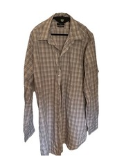 Shaquille O'Neal Big Extra Large Long Sleeve Gray Button Down Shirt XLB