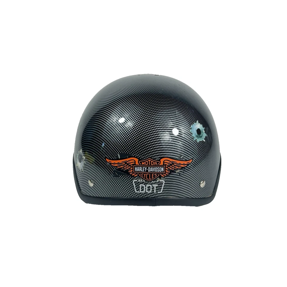 "Medio casco de motocicleta AFX FX-3 DOT diseño de carbono talla XL 7 3/4"" Harley Honda" Foto 2 de 4