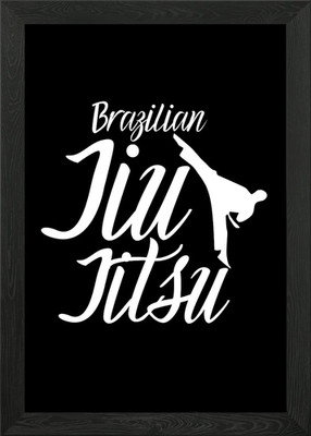 Ju Jutsu Jiu Jitsu MMA Framed Wall Art Poster Canvas Print Picture