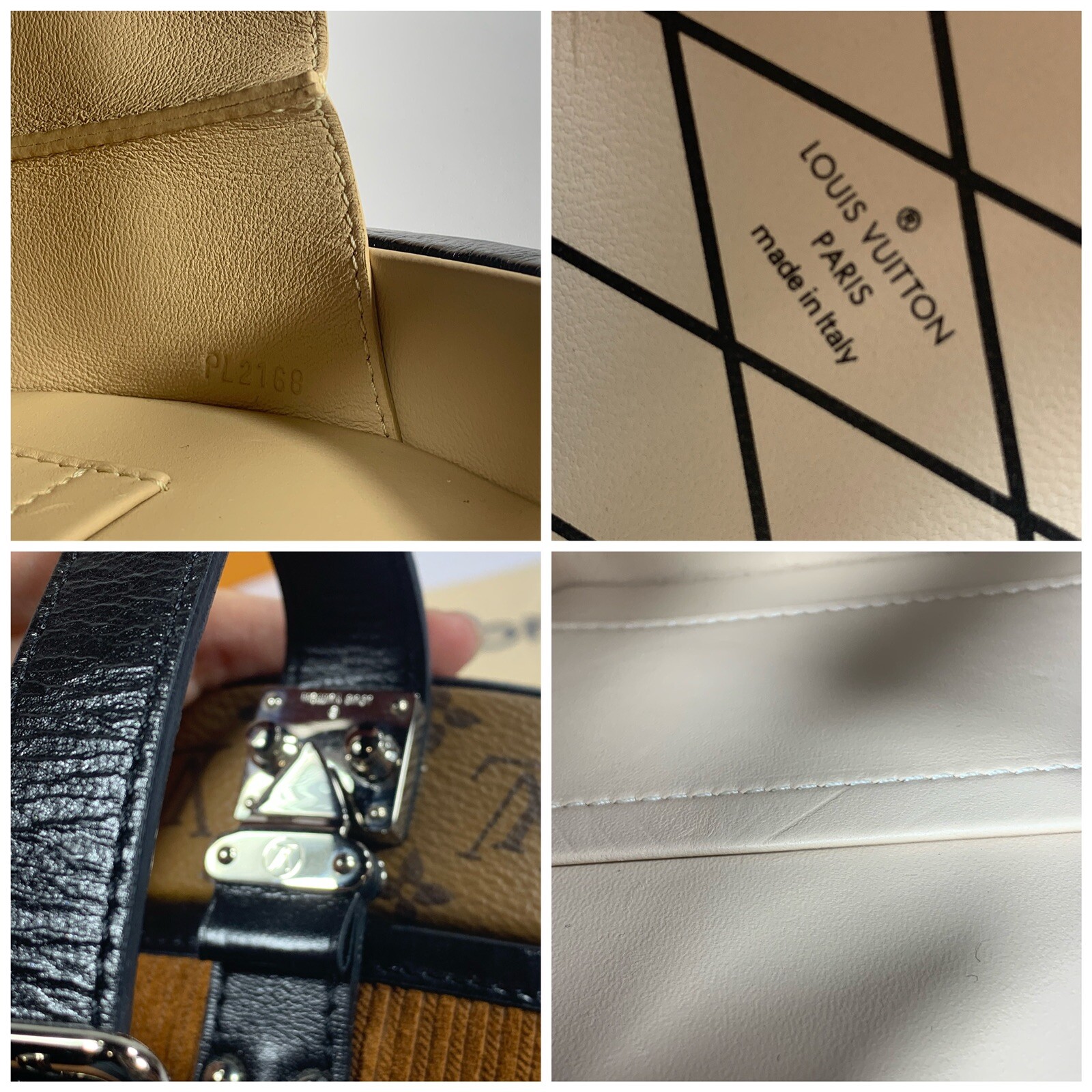 Authentic Louis Vuitton Petite Boite Chapeau Reverse Monogram Bag image 6