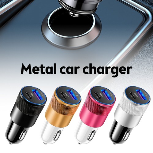 2 Port PD USB-C Fast Charging Car Charger Adapter For iPhone 14 13 12 11 Samsung - Picture 4 of 24