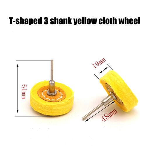 WOOL FELT COTTON CLOTH BUFFING POLISHING WHEEL MOP 2" 50MM DIAMETER For DREMEL - Picture 2 of 5