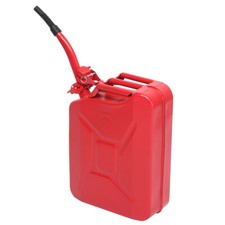 5 Gallon 20L Metal Jerry Can Gasoline Can Oil Drum Steel Tank Emergency Back Red