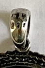 1746 DUTCH EAST INDIES DUIT COIN Set In 925 STERLING SILVER & 14K GOLD PENDANT — photo 6
