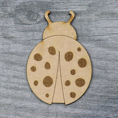 Holz Marienkäfer Handwerk Form Dekoration MDF Wandhängend kreative Kunst graviert